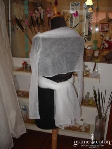 Max Chaoul - Boléro en tulle blanc