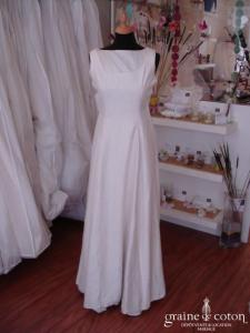 Création - Robe une pièce ivoire